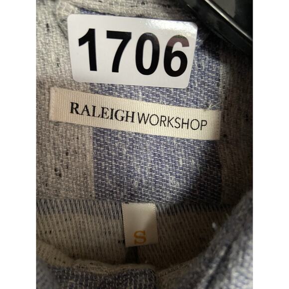 Raleigh Denim Workshop Shirt Mens Small Blue Cotton Flannel Heavyweight - Picture 6 of 6